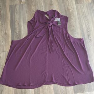 Torrid Deep Purple Sleeveless Blouse